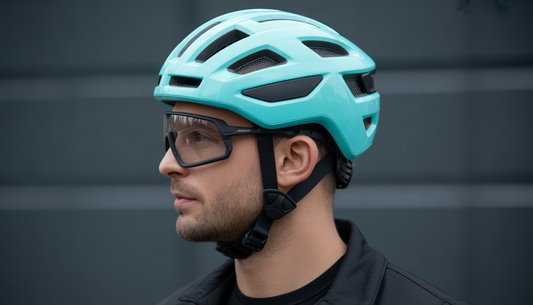casco bicicletta con visiera