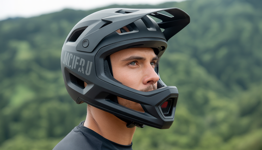 casco MTB con visiera