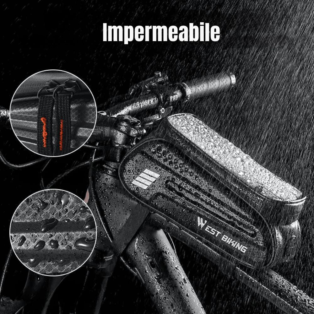 Cyclonix IT - Borsa da manubrio con accesso touchscreen – HandleBag™