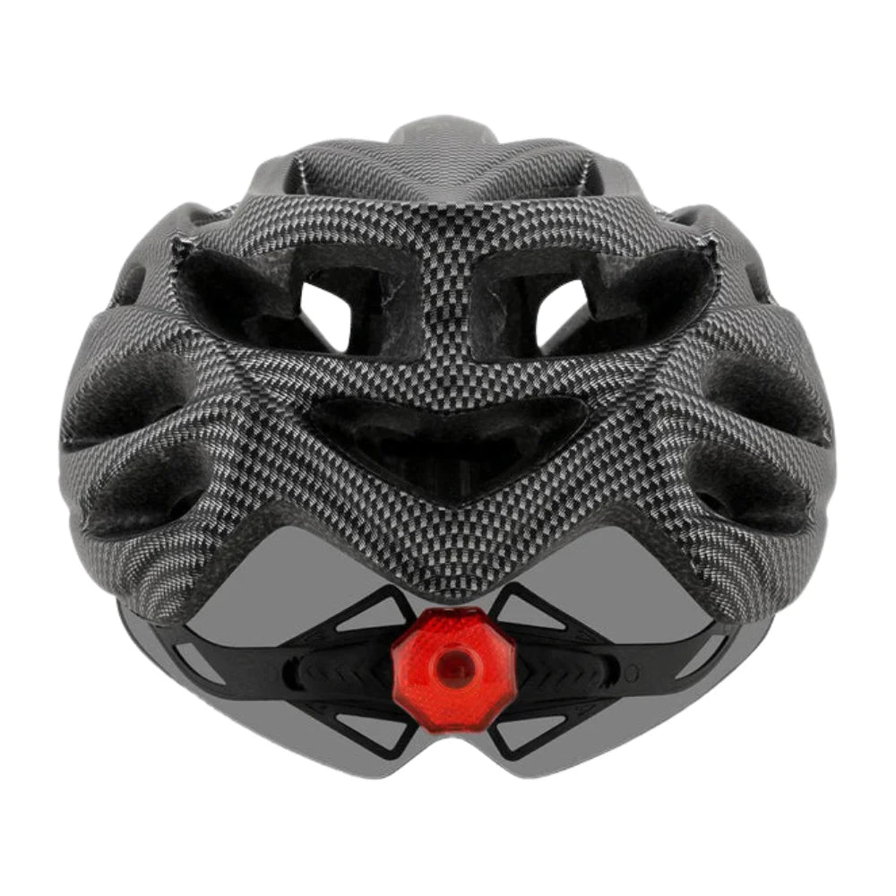 Cyclonix IT - Casco da bici con visiera rimovibile e LED – CycloGuard™ (grigio)