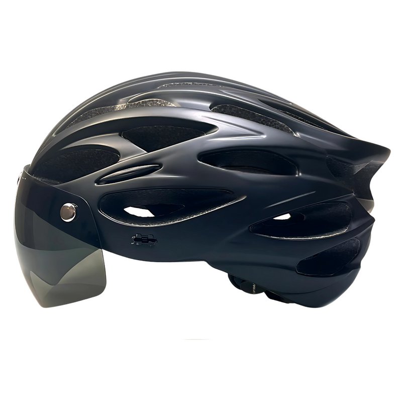 Casco Bici Con Luce Integrata - Regolabile 54-58cm Uomo/Donna, Visiera Rimovibile - Foto 4