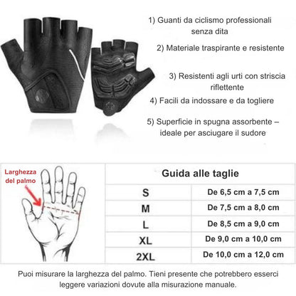 Cyclonix IT - Guanti da ciclismo leggeri – CycloFit™