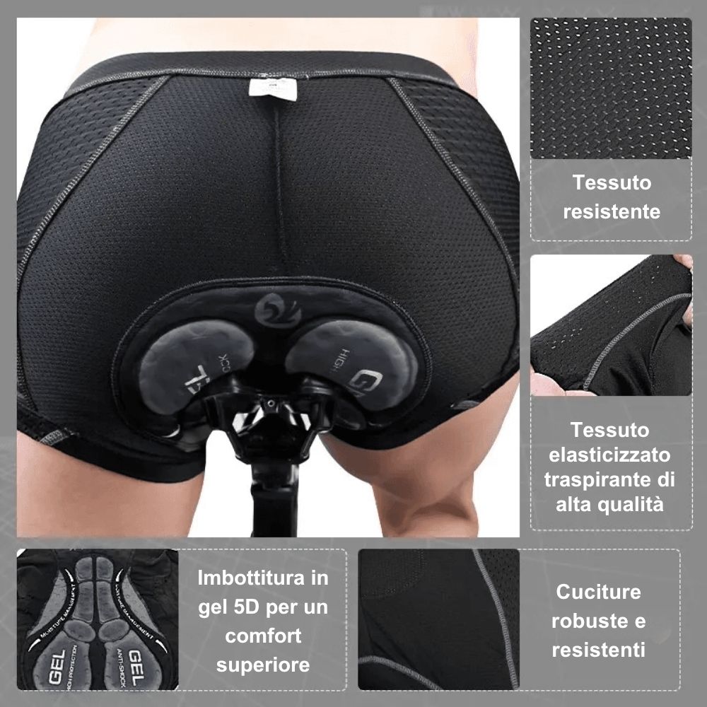 Cyclonix IT - Intimo da ciclismo con imbottitura in gel 5D – CycloGel™