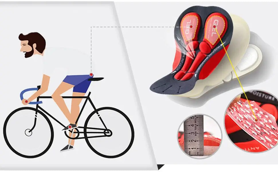 Intimo da ciclismo CycloGel™ – Gel 5D e comfort ergonomico