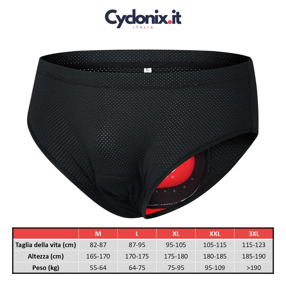 Cyclonix IT - Intimo da ciclismo con imbottitura in gel 5D – GelCush™