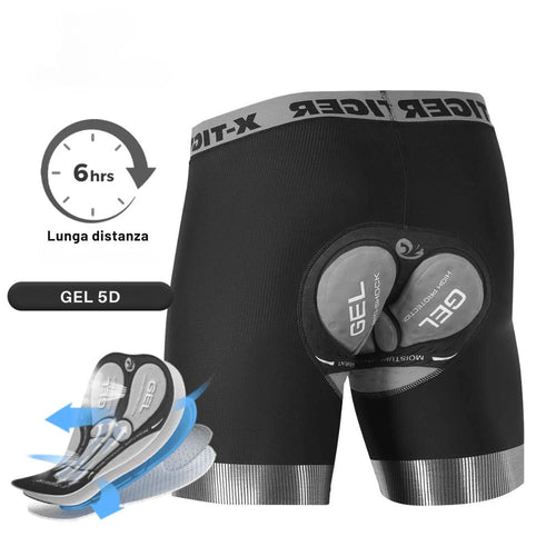 Cyclonix IT - Intimo da ciclismo con imbottitura in gel 5D – RideGuard™