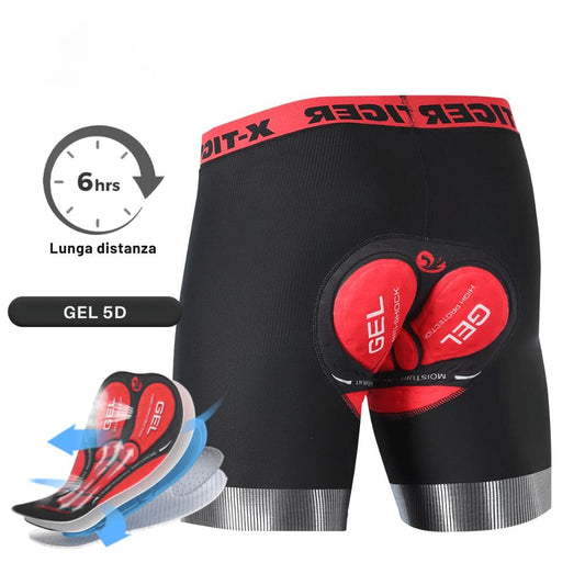 Cyclonix IT - Intimo da ciclismo con imbottitura in gel 5D – RideGuard™