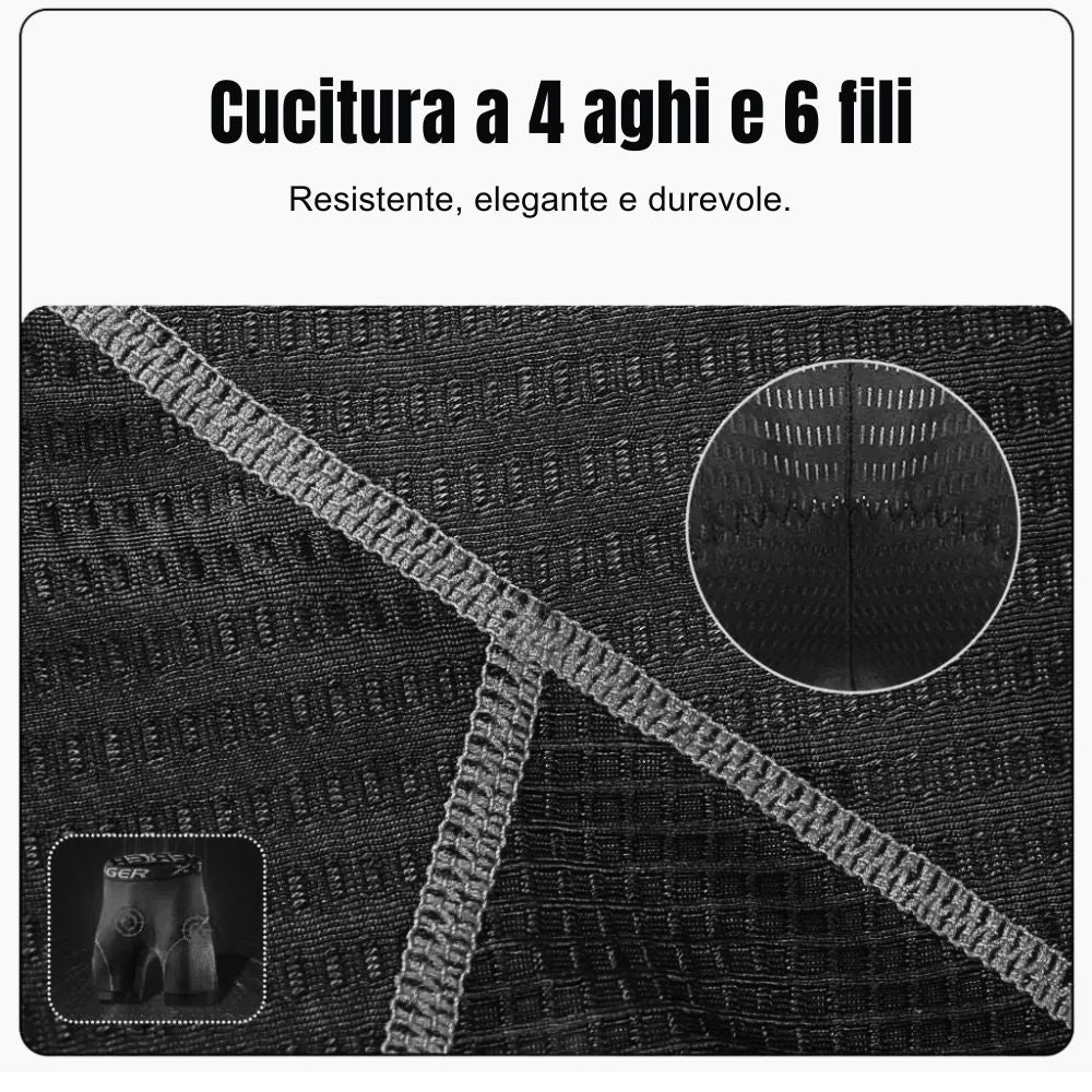 Cyclonix IT - Intimo da ciclismo con imbottitura in gel 5D – VeloShield™