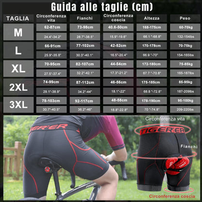 Cyclonix IT - Intimo da ciclismo con imbottitura in gel 5D – VeloShield™