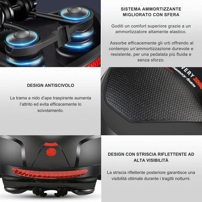 Cyclonix IT - Sella da bici ultra comfort – CycloSoft™