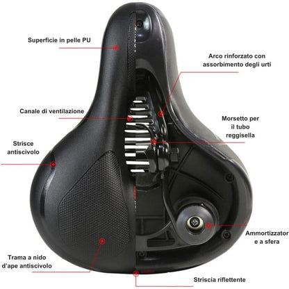 Cyclonix IT - Sella da bici ultra comfort – CycloSoft™