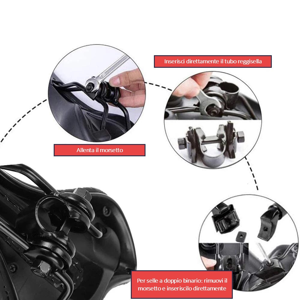 Cyclonix IT - Sella sportiva e comoda – VeloxSeat™